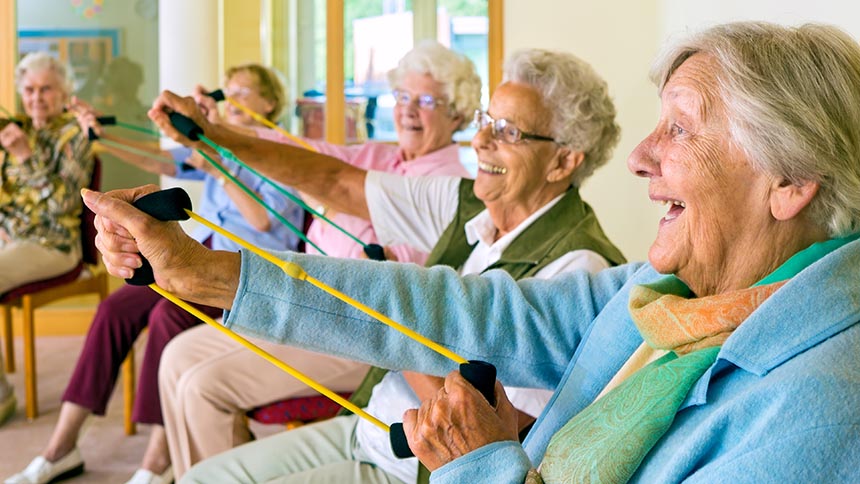 Exercising ladies