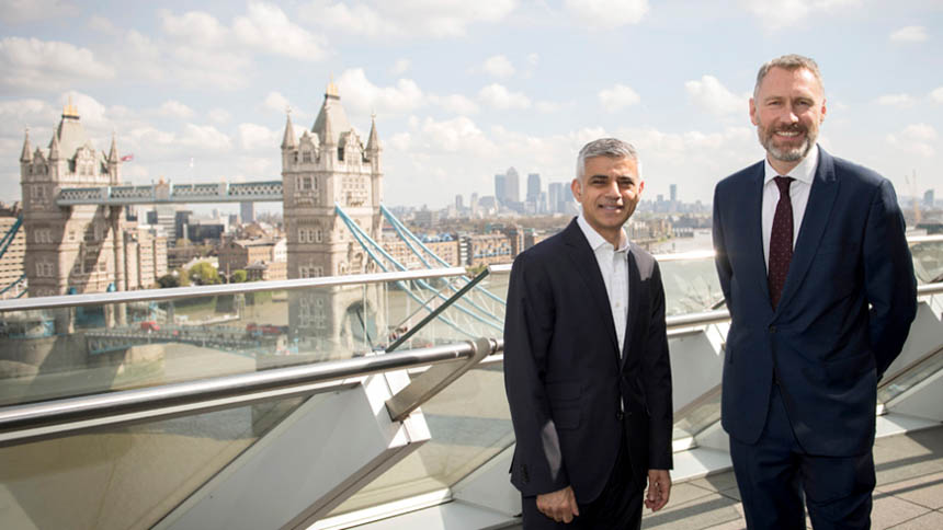Sadiq Khan and David Montague